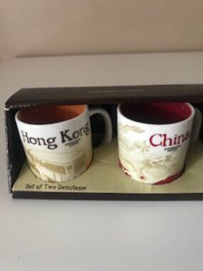 RARE - Starbucks Demitasse/Espresso Mugs - NEW IN BOX